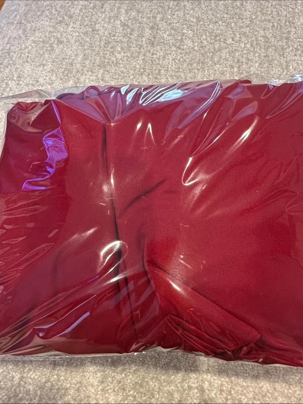 Red Microfiber Bed Sheet Set - Unbranded
